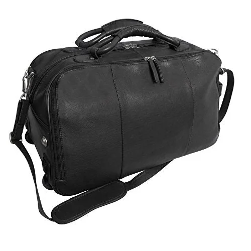 Duffel Bag lunch box-Canyon Outback Wildcat Canyon 20-Inch Rolling Leather Duffel Bag, Black, One Size