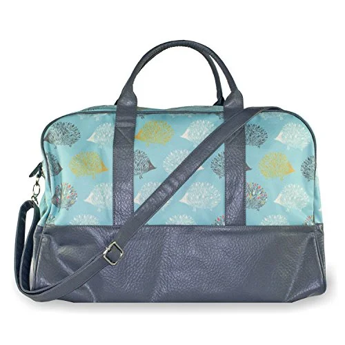 Duffel Bag public transit-Capri Designs - Sarah Watts Weekender Duffel Bag (Hedgehog)