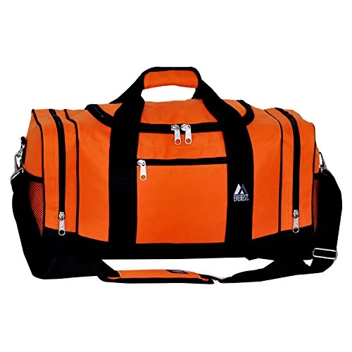 Duffel Bag boxing gloves-Everest Sporty Crossover Duffel Bag, Orange, One Size