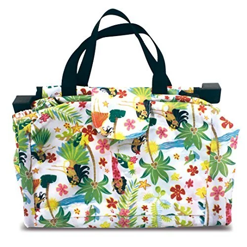 Foldable Shopping Cart Tote: Island Hula Honeys