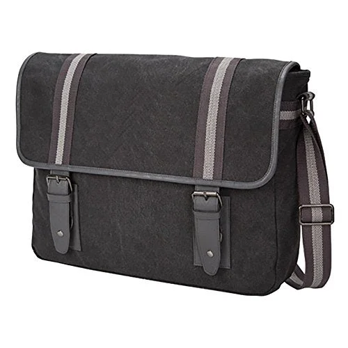 Messenger bag with comfy strap-Goodhope Bags Arlington Computer/Tablet Messenger, Grey