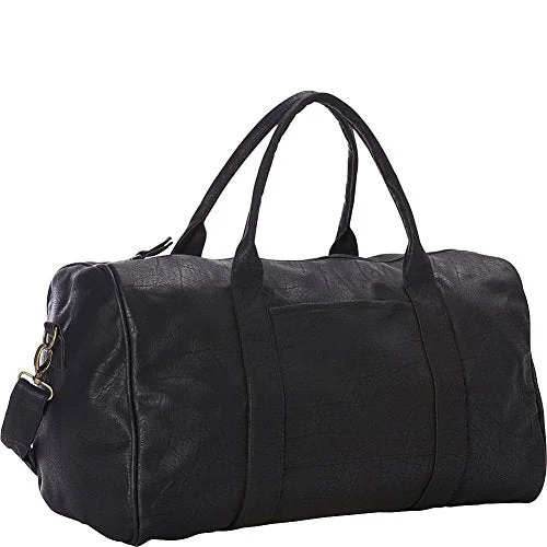 Duffel Bag soccer ball-Goodhope Bags Pleather Duffel, Black