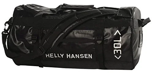 Duffel Bag fishing tackle-Helly Hansen 30-Litre Duffel Bag, Black, Standard