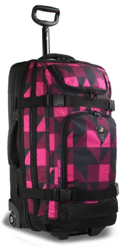 Duffel Bag durable stitching-J World New York Vinewood Rolling Duffel, Block Pink, One Size