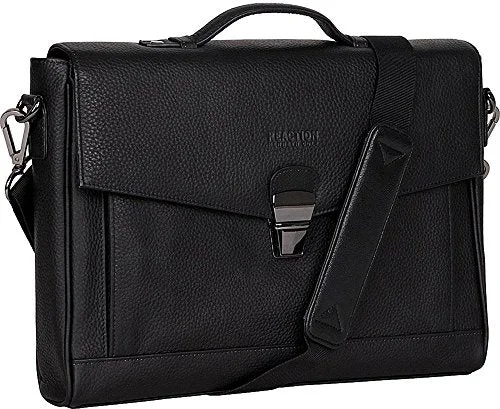 Briefcase with comfy grips-Kenneth Cole Reaction Men'S Modern Port-Sonality - Computer Portfolio Black Briefcase