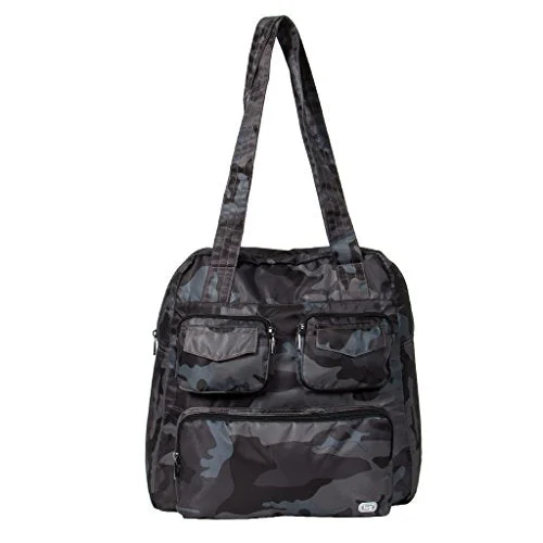 Duffel Bag spring refresh-Lug Women'S Puddle Jumper Packable Duffel Bag, Camo Black, One Size