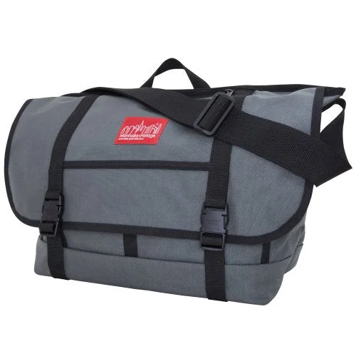 Messenger bag with secure flap-Manhattan Portage New York Messenger Bag (Grey)