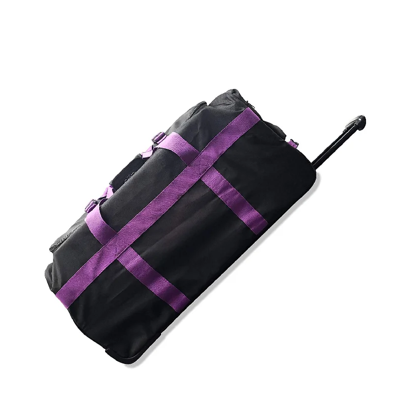 Duffel Bag Afghanistan-Marco Polo Air Lite wheeled Travel Duffel Bag 32" Black/Purple