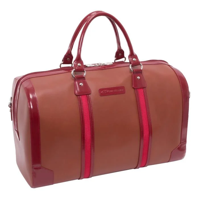 Briefcase for cold weather-McKlein USALeather Travel Duffle