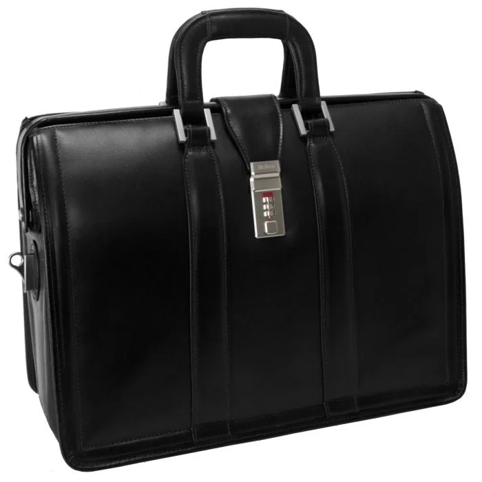 Briefcase for train commutes-McKlein USAMORGAN*