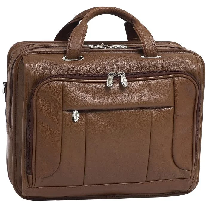 Briefcase with inner linings-McKlein USARIVER WEST