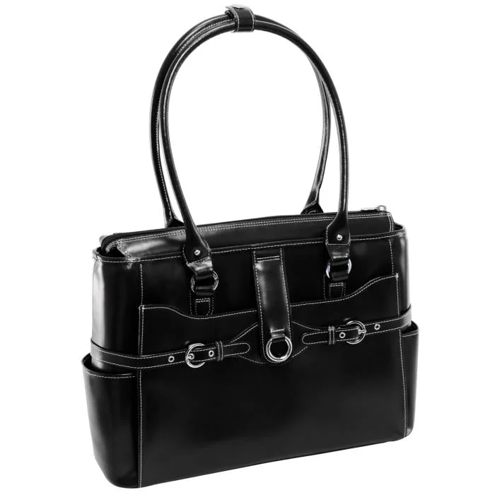 Briefcase with simple styles-McKlein USAWILLOW SPRINGS*