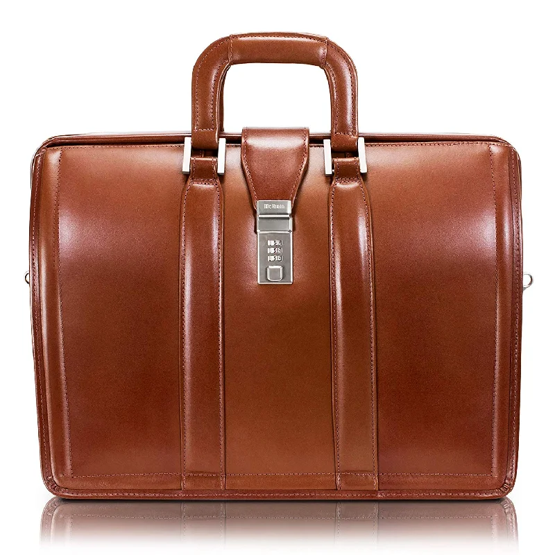 Briefcase for project files-McKleinUSA Morgan 83344 Brown 17 Litigator Laptop Brief