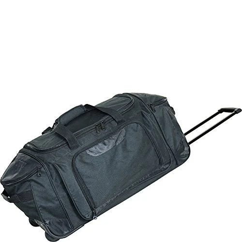 Duffel Bag grey tones-Netpack 26" Tech Club Wheeled Duffel (Black)