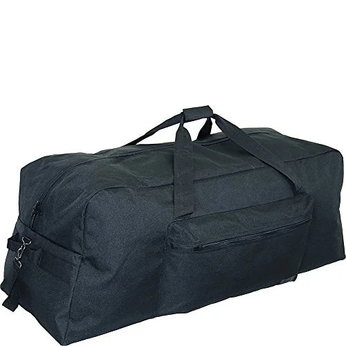 Duffel Bag unisex design-Netpack 42" 1200 D Interlace Poly Large Base Duffel (Black)