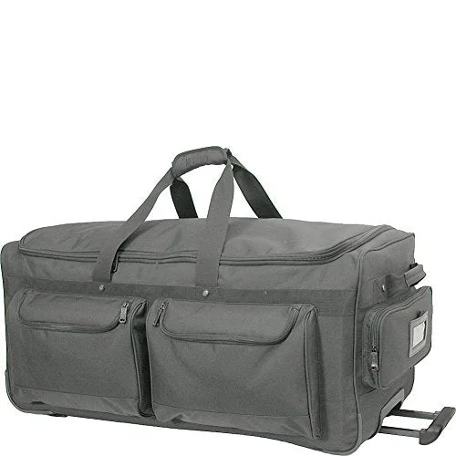 Duffel Bag beach day-Netpack Deluxe Wheeled Duffel 30" (Black)