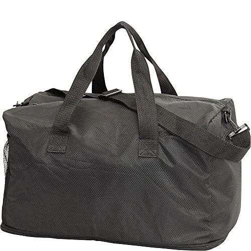 Duffel Bag large storage-Netpack U-Zip Expandable Packable Duffel (Black)