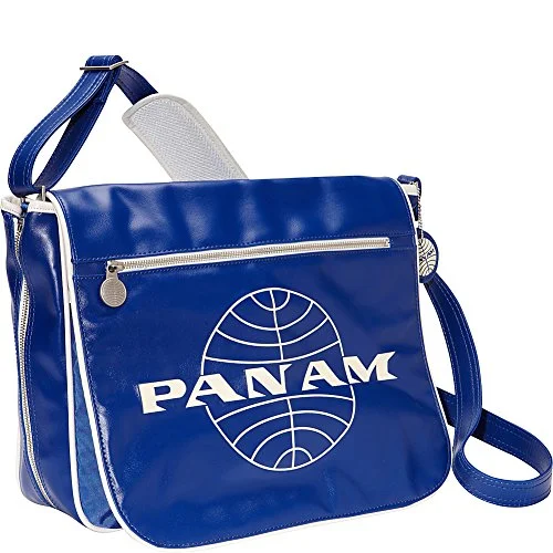 Messenger bag for solo jaunts-Pan Am Men'S Messenger Reloaded, Blue, Large