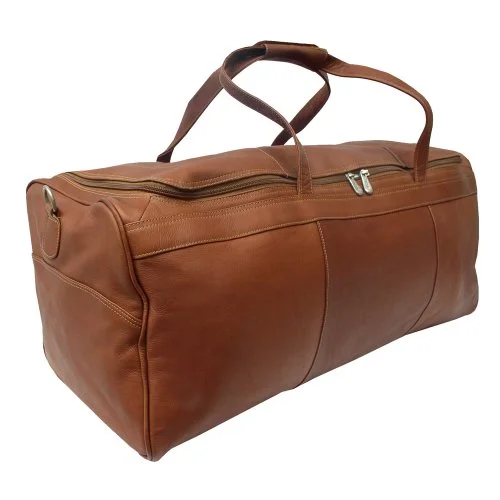 Duffel Bag locker room-Piel Leather Traveler'S Select Large Duffel Bag, Saddle, One Size