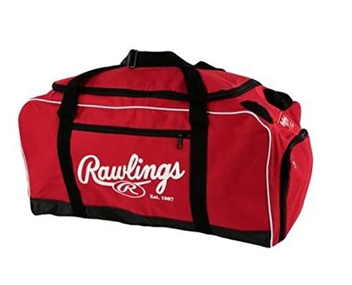 Duffel Bag pep rally-Rawlings Covert Baseball Duffel Bag Scarlet