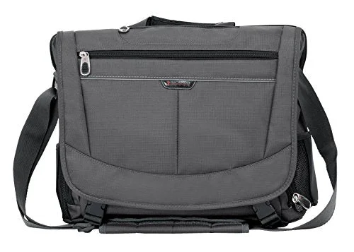 Messenger bag for city carry-Ricardo Beverly Hills Mar Vista 16-Inch Business Messenger Bag, Graphite, One Size