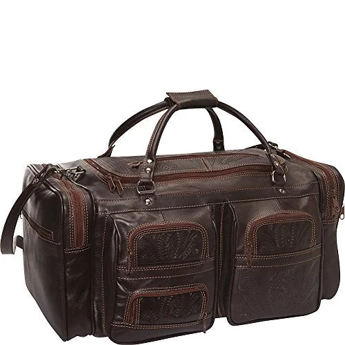 Duffel Bag designer look-Ropin West Duffel Bag (Brown)