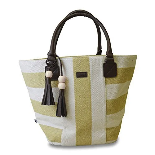 Sloane Ranger Varsity Gold Cabana Stripe Tote