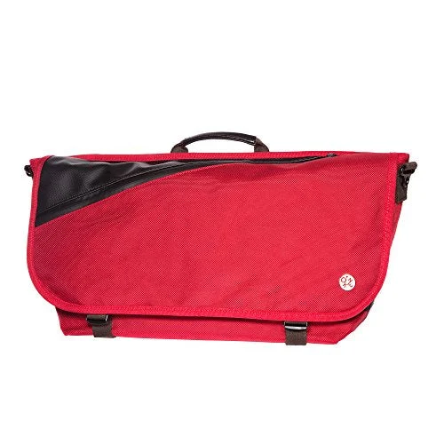 Messenger bag durable straps-Token Bags Grand Army Messenger Medium, Red, One Size