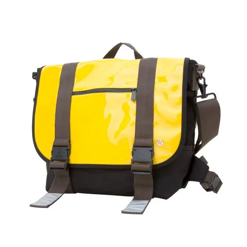 Messenger bag light travel-Token Bags Lorimer Enamel Messenger Bag, Yellow, One Size