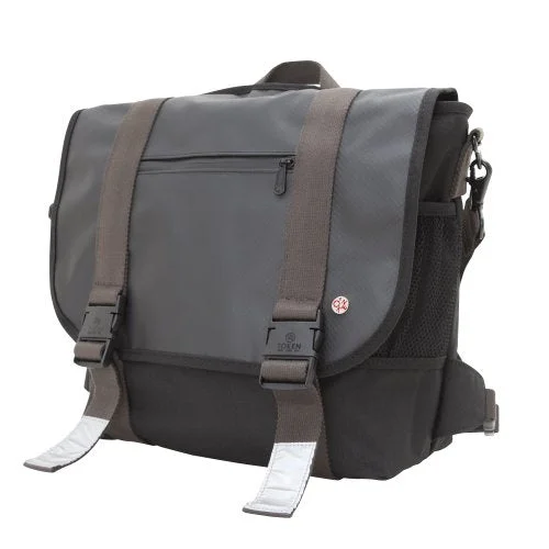 Messenger bag for fast vacations-Token Bags Lorimer Matte Vinyl Messenger Bag, Black, One Size