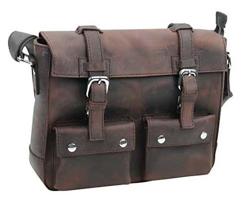 Vagabond Traveler 13.5" Cowhide Leather Messenger Shoulder Bag Lm07.Vd