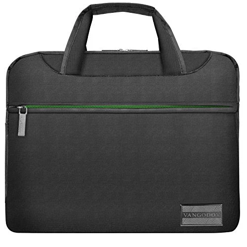 Messenger bag for fast vacations-Vangoddy Nineo 13 Nylon Padded Laptop Messenger Bag (Grey / Green) For Acer Switch 3 5 / Alpha 12 /