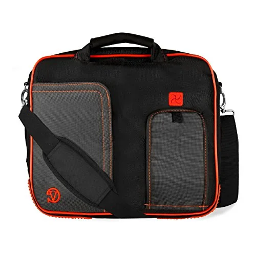 Messenger bag durable straps-Vangoddy Pindar Lava Red Messenger Bag For Acer Aspire Series / One 10 / Cloudbook / Chromebook /