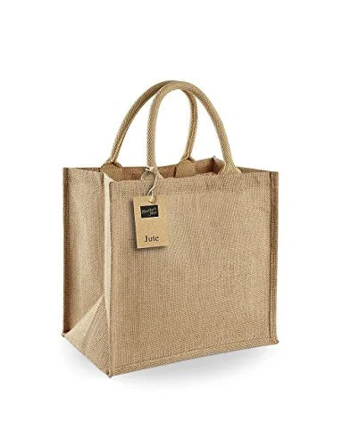 Westford Mill Jute Midi Tote - Natural