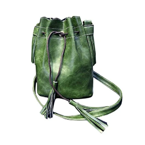 Messenger bag for rapid breaks-Women Bag, Gillberry New Handbag Shoulder Tassel Messenger Bag Purse Satchel (Green)