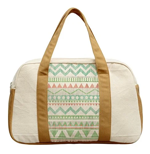 Duffel Bag Vietnam fresh-Women'S Pastel Actez Pattern-1 Printed Canvas Duffel Travel Bags Was_19