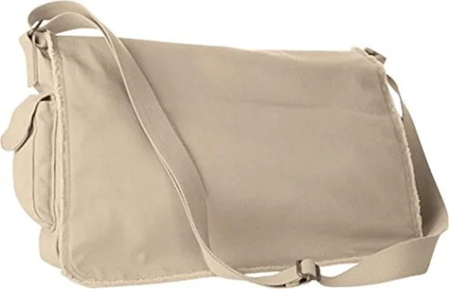 Messenger bag cool patterns-Zuzify Raw-Edge Enzyme-Washed Messenger Bag. Vl1089 Os Putty