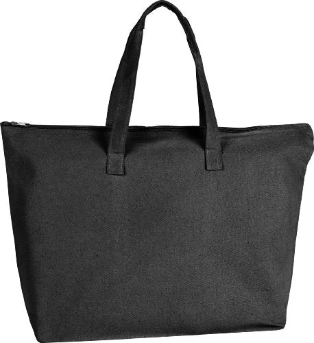 Zuzify Zippered Tote Bag. Vp0042 Os Black